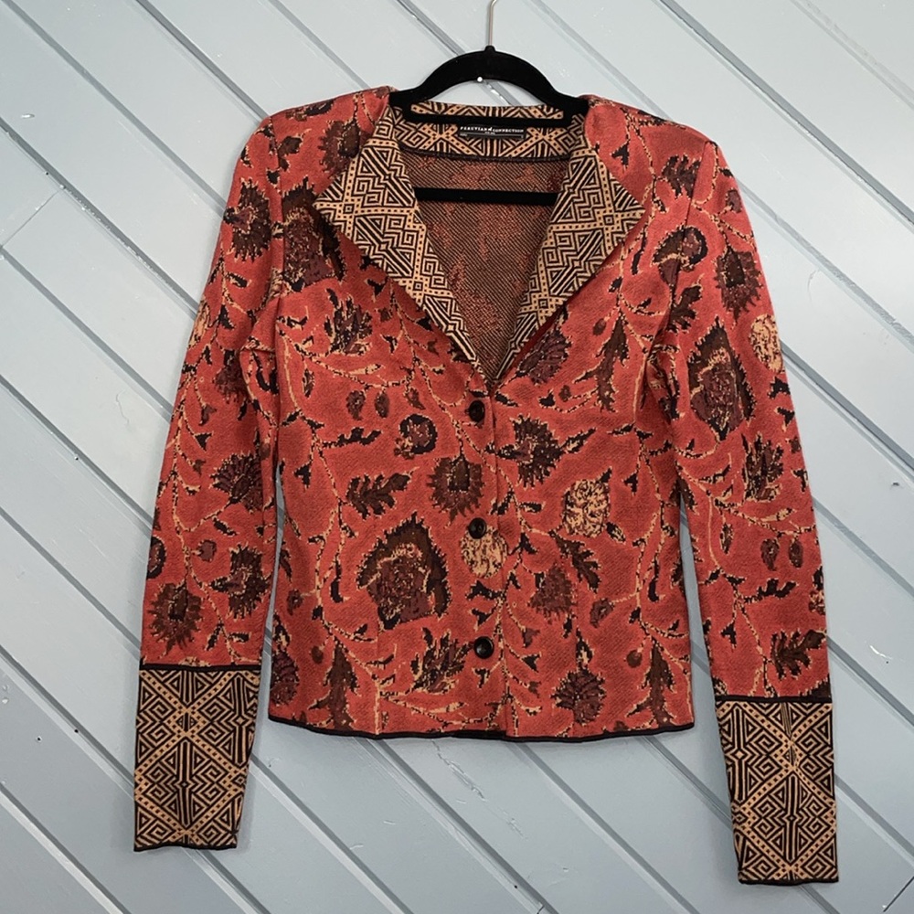 Peruvian Connection Rust Floral Pattern Women's B… - image 8